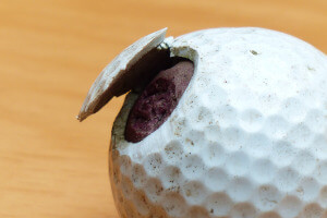 Golfball mit einem Kern